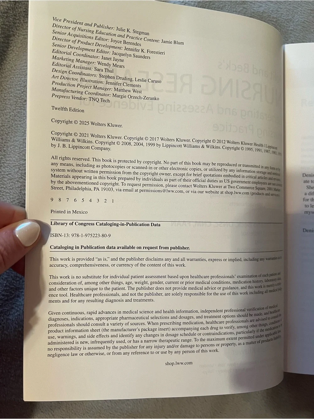 Pilot & Beck’s Nursing Research Textbook - (Twelfth Edition)